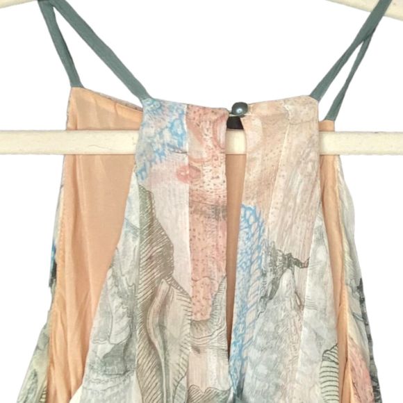 Anthropologie Moulinette Soeurs Sea Star Starfish Maxi Dress Sheer XS - Picture 8 of 14